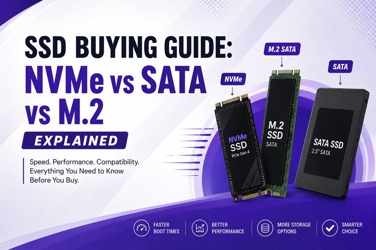 SSD Buying Guide: NVMe vs SATA vs M.2 Explained- BITKART