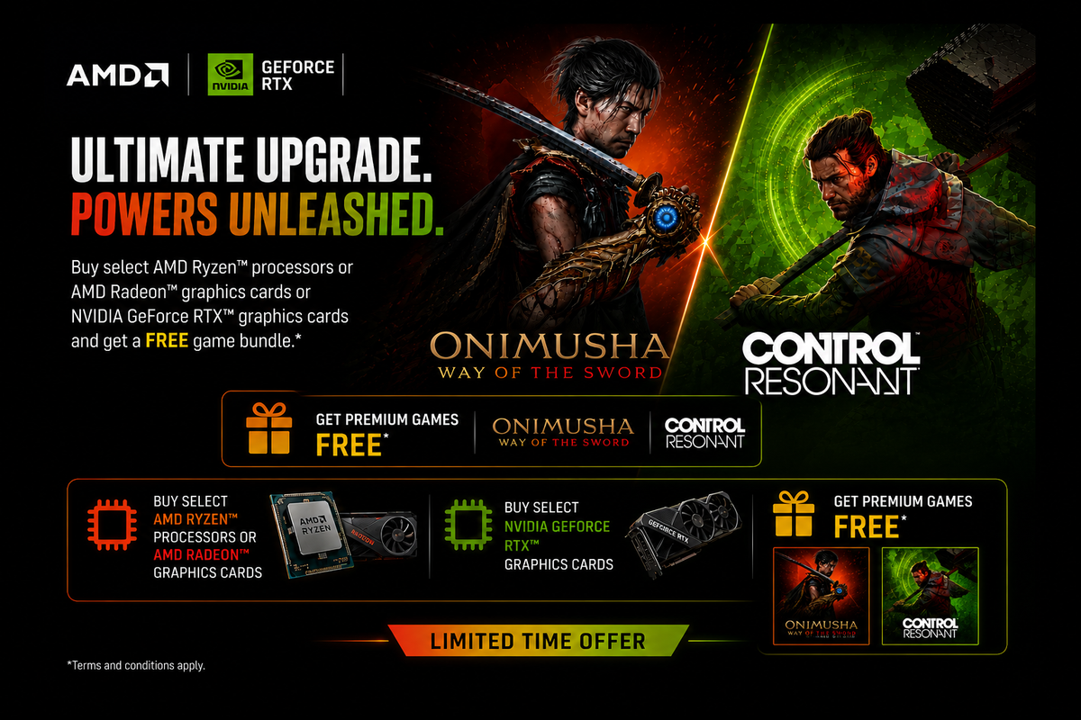 FREE GAMING BUNDLES ALERT: Get Premium Games FREE with AMD &amp; NVIDIA Hardware at Bitkart!