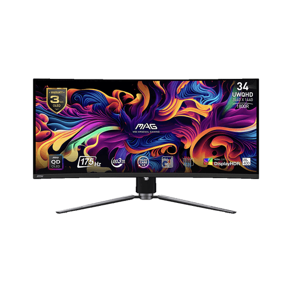 MSI MAG341CQP QD-OLED – 34” 2K Ultrawide Curved