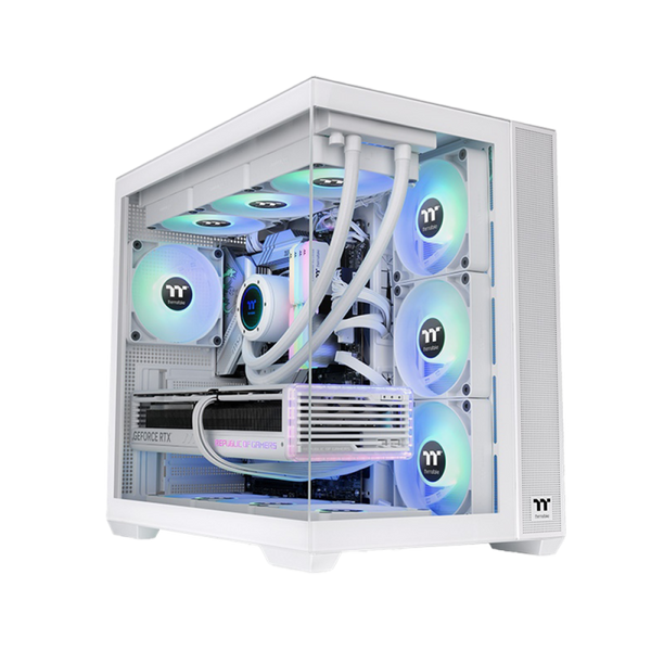 Thermaltake View 380 TG White with 4 ARGB Fans