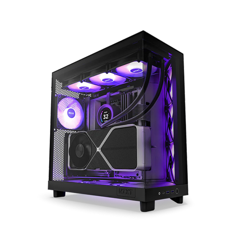 NZXT H6 Flow Black with 3 RGB Fans
