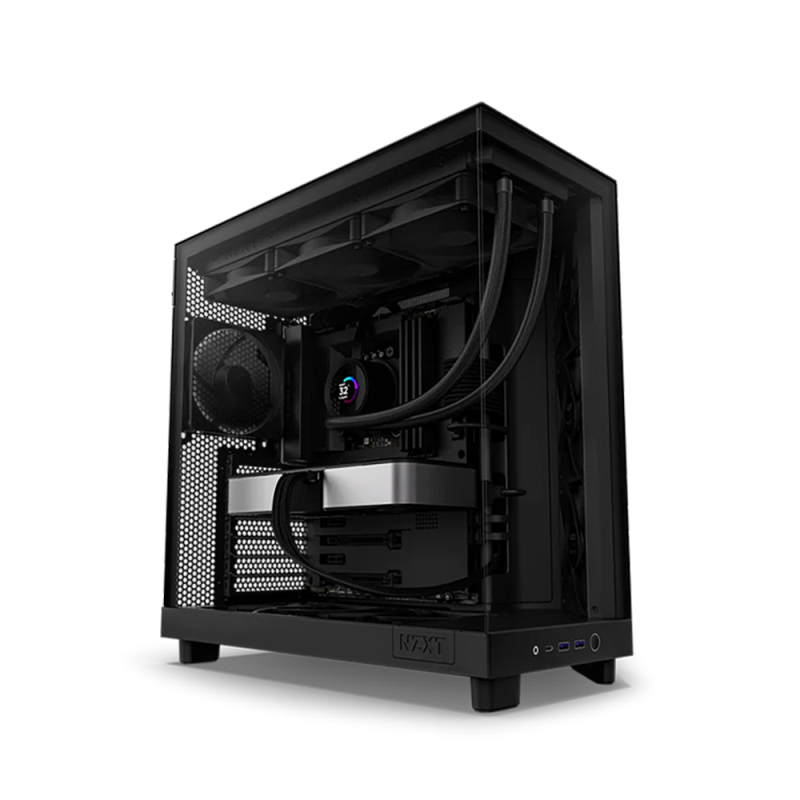 NZXT H6 Flow Black with 3 Non RGB Fans