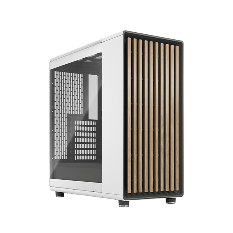 Fractal Design North Chalk White TG Clear