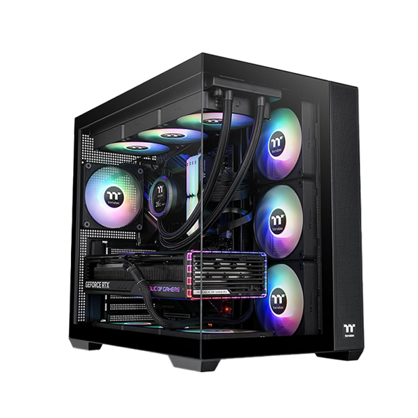 Thermaltake View 380 TG Black with 4 ARGB Fans