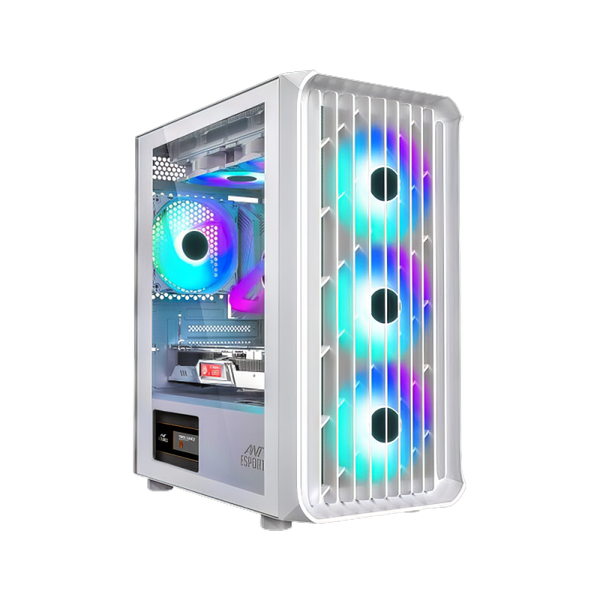 Ant Esports 205 Air with 4 ARGB Fans White