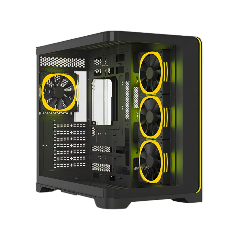 Ant Esports Crystal ARC With 4 Fans Black