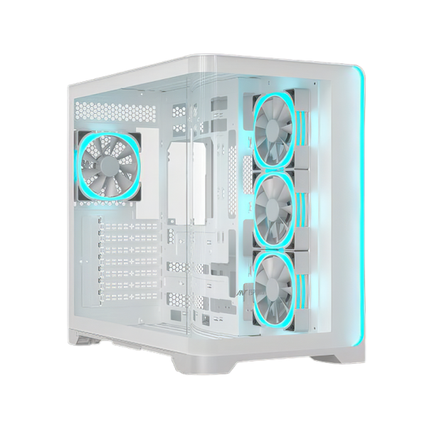 Ant Esports Crystal ARC With 4 Fans White