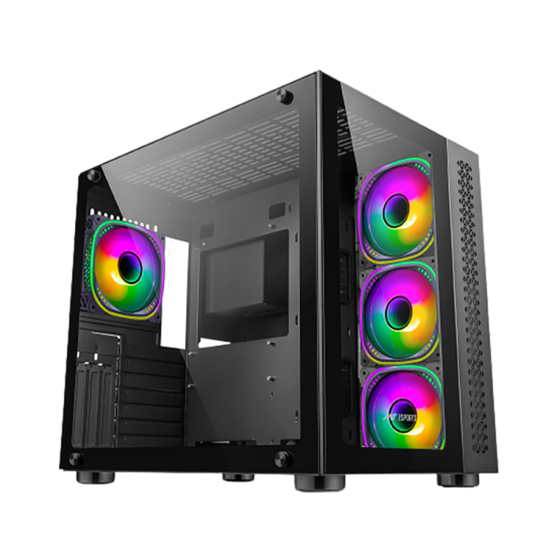 Ant Esports Crystal Black with 4 RGB Fans