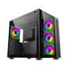 Ant Esports Crystal Black with 4 RGB Fans View 1