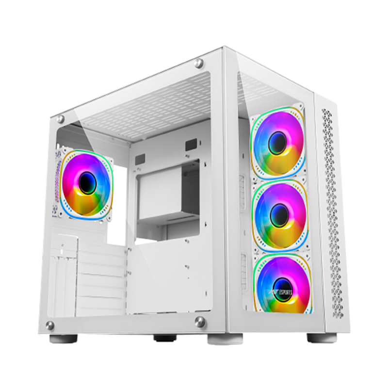 Ant Esports Crystal White with 4 RGB Fans