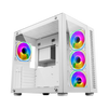 Ant Esports Crystal White with 4 RGB Fans View 1