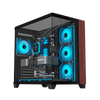 Ant Esports Crystal Wood ATX Mid Tower with 4 ARGB Fans View 1