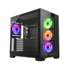 Ant Esports Crystal XL With 4 Fans Black View 1