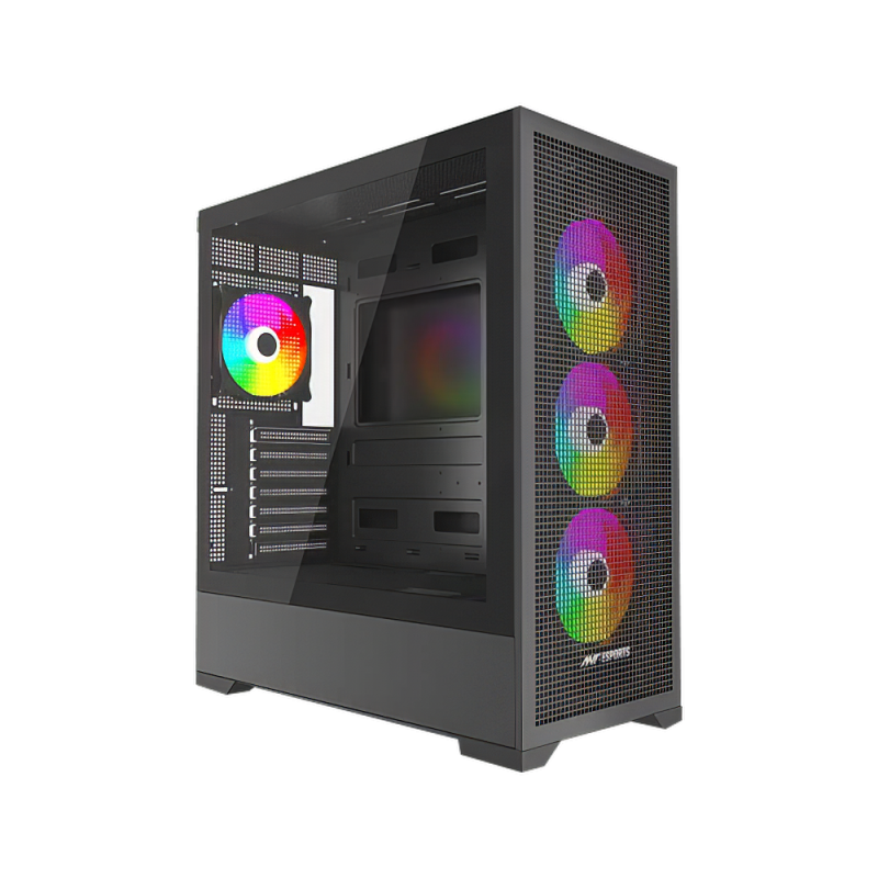 Ant Esports EVO 360 with 4 ARGB Fans Black
