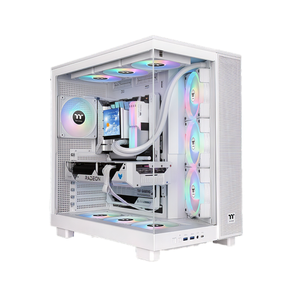 Thermaltake View 380XL TG White with 4 ARGB Fans