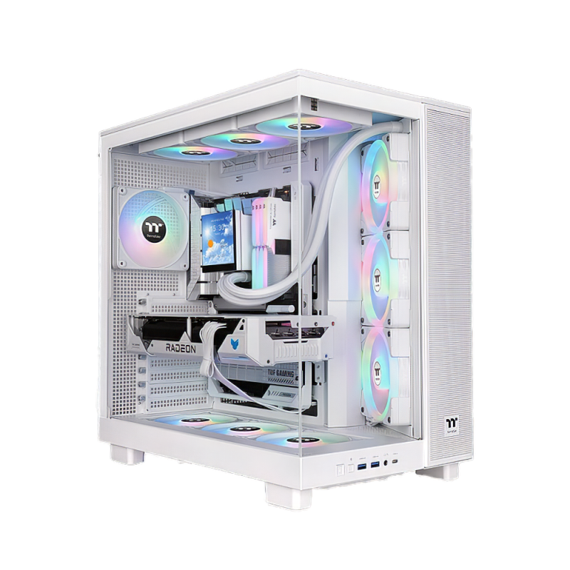 Thermaltake View 380XL TG White with 4 ARGB Fans