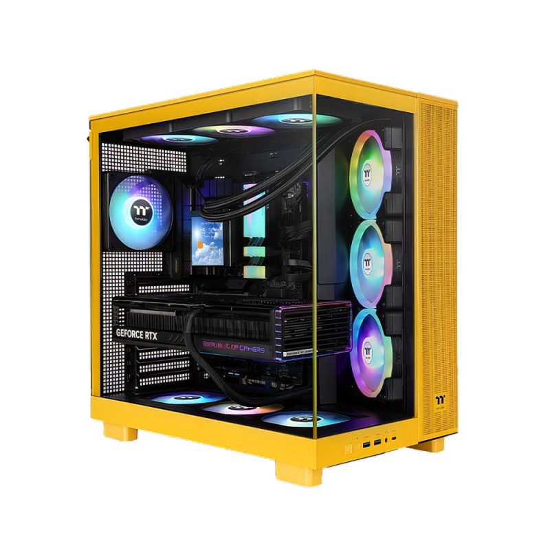 Thermaltake View 380XL TG Bumblebee with 4 ARGB Fans