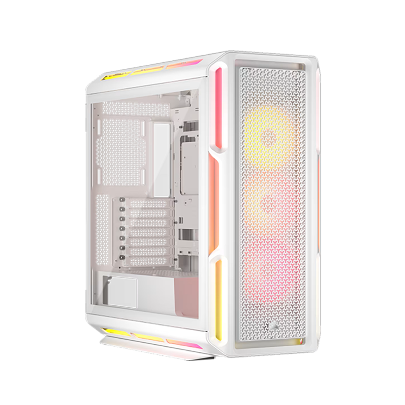 Corsair iCUE LINK 5000T LX White Tempered Glass with 3 ARGB Fans