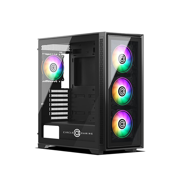 FURIOUS 360 GLASS BLACK WITH 4 ARGB FANS