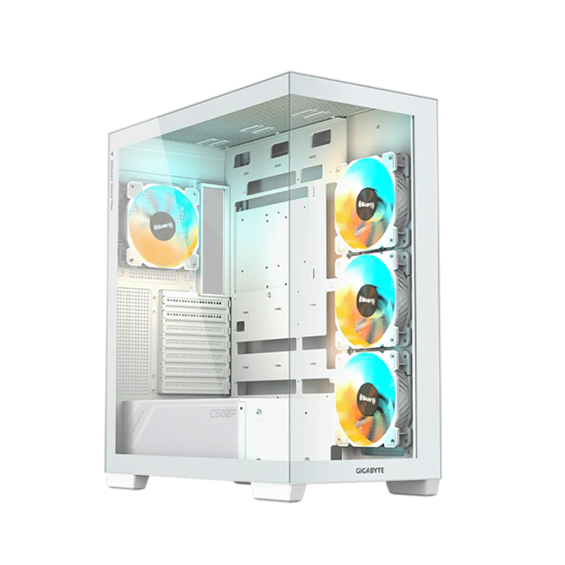GIGABYTE C500 Panoramic Stealth RGB ICE White