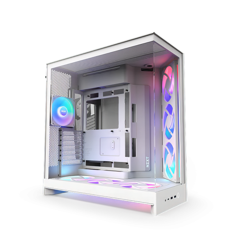 NZXT H 9 Flow RGB Plus 2025 Edition White