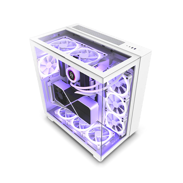 NZXT H 9 Elite Edition White