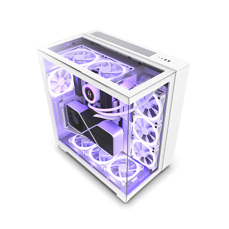 NZXT H 9 Elite Edition White