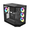 Hyte Y50 (E-ATX) Mid Tower Cabinet Pitch Black with 4 ARGB Fans View 1