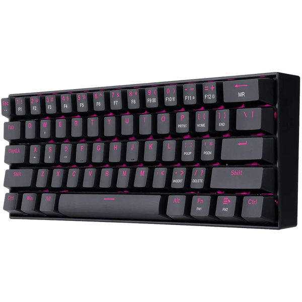 Redragon DRAGON BORN K630 60% 61-Key Wired Mechanical Gaming Keyboard – Pink LED, Brown Switches