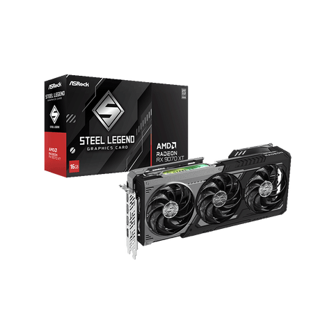 AMD Radeon RX 9070 XT Steel Legend Dark 16GB Graphics Card | Bitkart