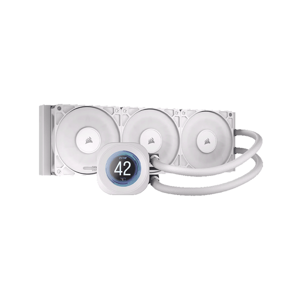 Nautilus 360 RS LCD CPU Liquid Cooler (White)