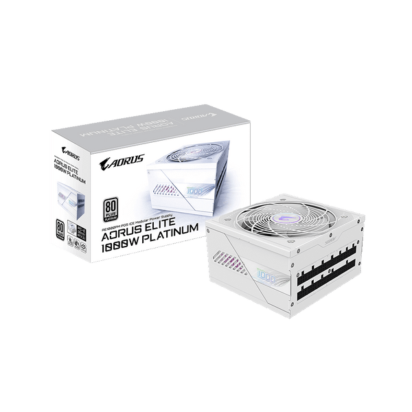 AE-1000PM PG5 1000w Aorus Elite Platinum Fully Modular ICE White