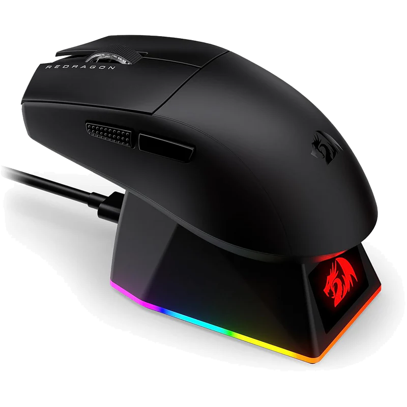 Redragon King Ultra M999 - Wired, Wireless and Bluetooth Mouse with Magnetic Charging Dock