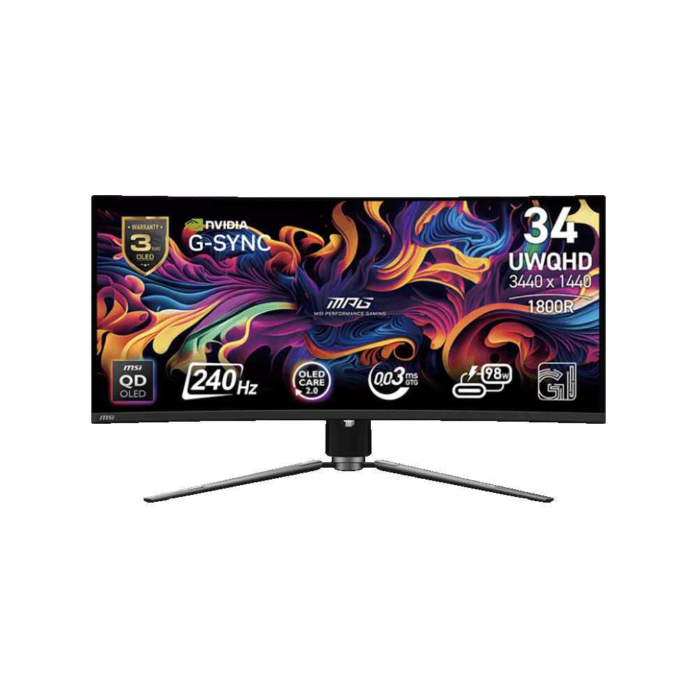 MSI MPG 341CQPX QD-OLED Gaming Monitor