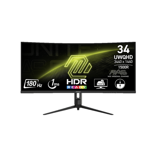 MSI MAG342CQR E2 – 34” UWQHD Curved Gaming Monitor