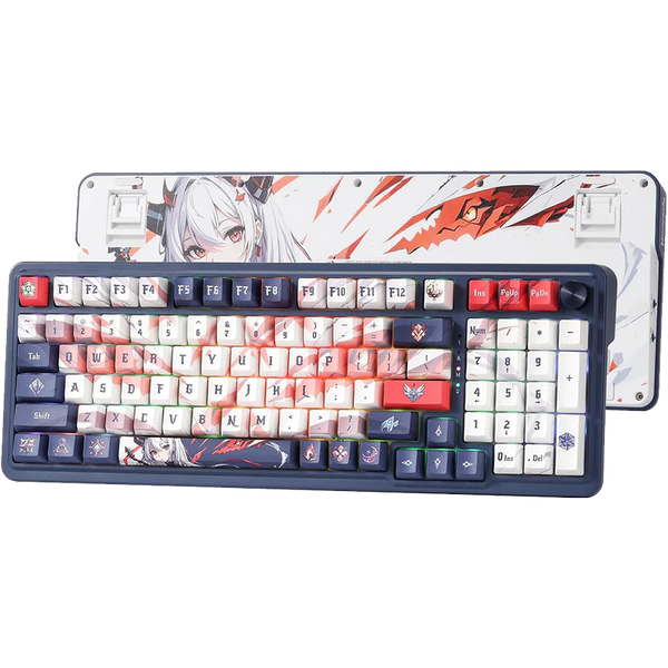Redragon EISA PRO K686 Pro 98-Key Tri-Mode –Anime Theme Mechanical Gaming Keyboard with Custom Hi-Fi Linear Switches
