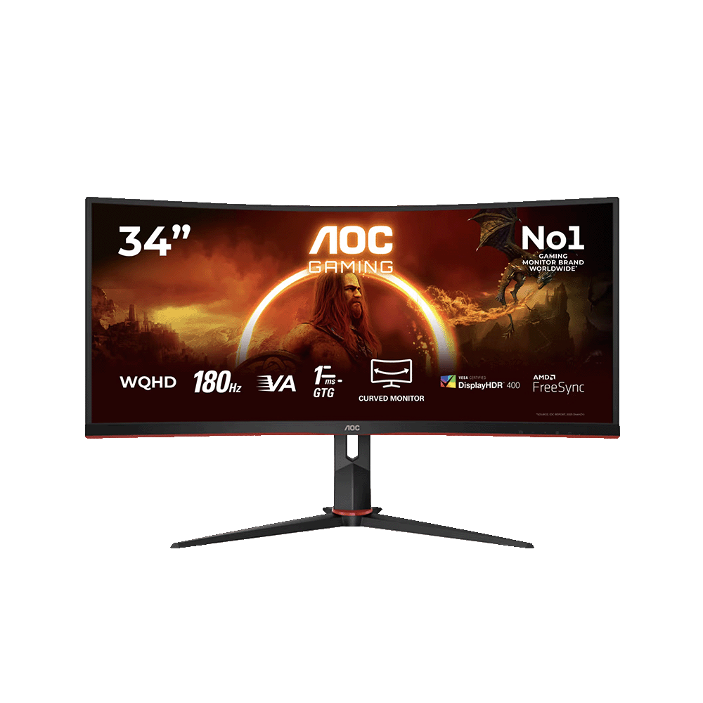 AOC CU34G2XP 34-inch Ultra-Wide Curved Gaming Monitor