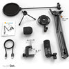 FIFINE K669B USB Condenser Microphone with Cardioid Pickup, Volume Control & Tripod Stand View 2