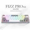 Redragon FIZZ PRO K616 60% 61-Key Tri-Mode Mechanical Gaming Keyboard – White & Grey, Red Switches View 2