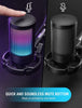 FIFINE AmpliGame A6V USB Gaming Condenser Microphone with RGB, Quick Mute, Gain Control & Shock Mount View 2