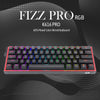 Redragon FIZZ PRO K616 - 60% Wired+2.4Ghz+BT Mechanical Keyboard Black (Red Switch) View 2