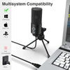 FIFINE K669B USB Condenser Microphone with Cardioid Pickup, Volume Control & Tripod Stand View 4