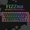 Redragon Fizz K617 - 60% Wired Mechanical Keyboard Black (Red Switches) View 2