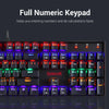 Redragon VARA K551 104-Key Rainbow Mechanical Gaming Keyboard with Red Switches View 3