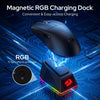 Redragon King Ultra M999 - Wired, Wireless and Bluetooth Mouse with Magnetic Charging Dock View 3