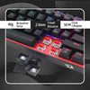 Redragon FIZZ PRO K616 - 60% Wired+2.4Ghz+BT Mechanical Keyboard Black (Red Switch) View 4