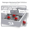 Redragon Fizz K617 - 60% Wired Mechanical Keyboard White and Grey (Red Switches) View 4