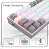 Redragon FIZZ PRO K616 60% 61-Key Tri-Mode Mechanical Gaming Keyboard – White & Grey, Red Switches View 5