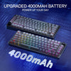 Redragon UCAL PRO K673 Pro 75% 81-Key Tri-Mode Mechanical Gaming Keyboard – Concrete Jungl View 4