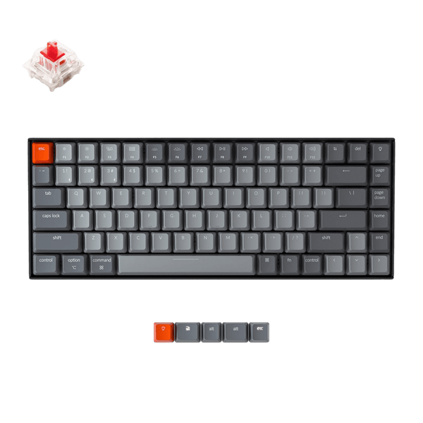 Keychron K2 Wireless Mechanical Keyboard White Backlight Red Switch – K2-A1